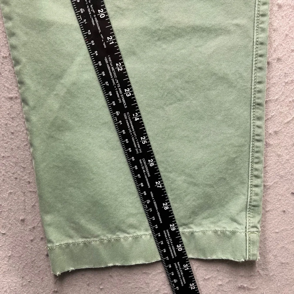 Vintage J.Crew Broken-In Chino Pants Mens 34x30 Sage Green Regular Fit Cotton